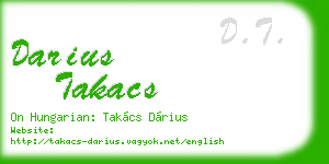 darius takacs business card